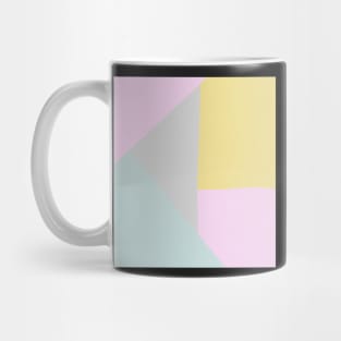 Pastel abstract geometric pattern Mug